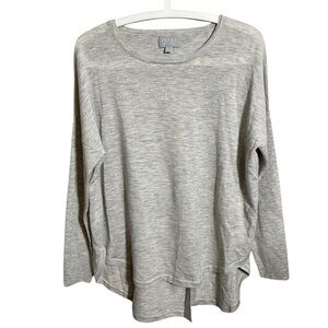 Pure Collection Merino Wool Sweater Wrap Style Back